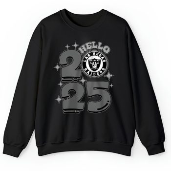 Las Vegas Raiders Happy New Year NFL Gift For Fan Hello 2025 Unisex Sweatshirt TAS22752
