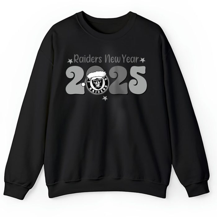Las Vegas Raiders Happy New Year NFL Gift For Fan Hello 2025 Unisex Sweatshirt TAS22753