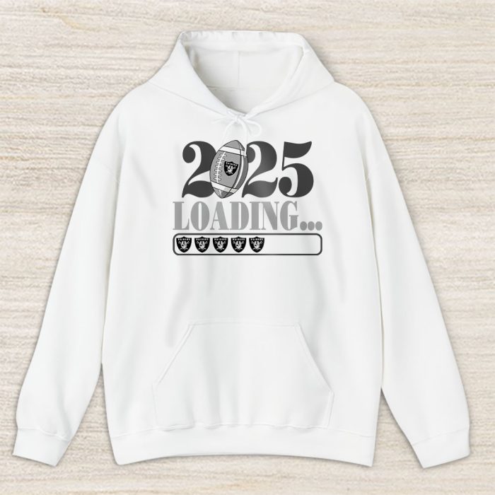 Las Vegas Raiders Happy New Year NFL Loading 2025 Gift For Fan Unisex Hoodie TAH22756