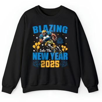 Los Angeles Chargers Blazing New Year NFL Gift For Fan Hello 2025 Unisex Sweatshirt TAS22711