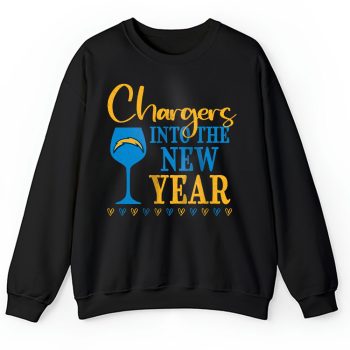 Los Angeles Chargers Happy New Year NFL Gift For Fan Cheers To A New Year Unisex Sweatshirt TAS22702