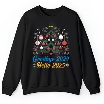Los Angeles Chargers Happy New Year NFL Gift For Fan Goodbye 2024 Hello 2025 Unisex Sweatshirt TAS22700
