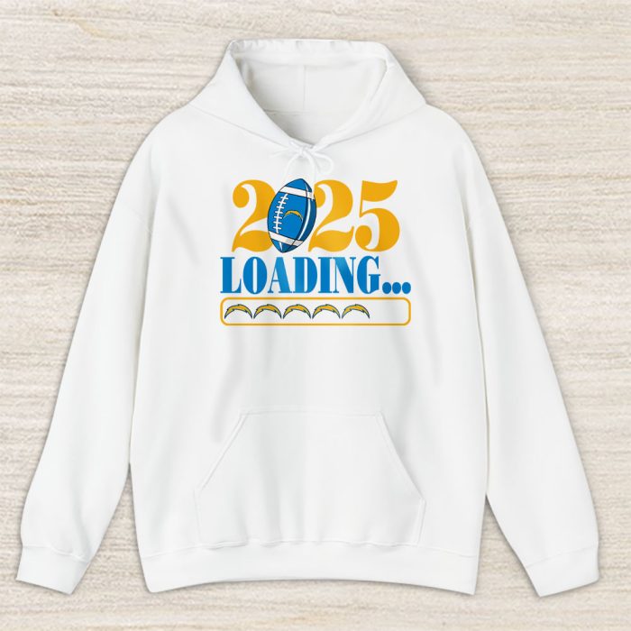 Los Angeles Chargers Happy New Year NFL Loading 2025 Gift For Fan Unisex Hoodie TAH22707