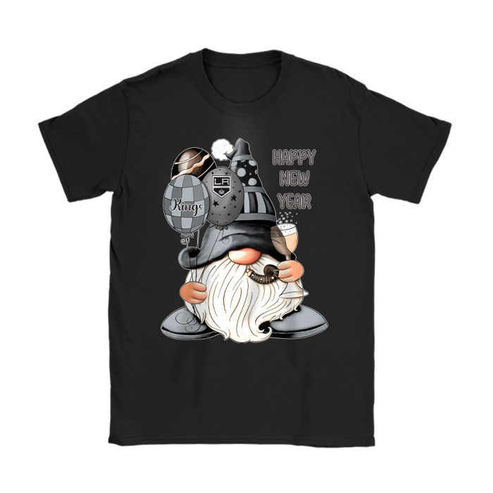 Los Angeles Kings Happy New Year NHL Gift For Fan Cute Gnomes Unisex T-Shirt Cotton Tee TAT22726