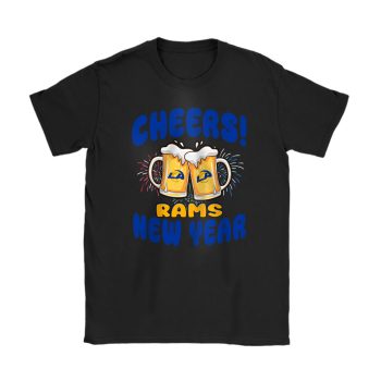 Los Angeles Rams Happy New Year NFL Gift For Fan Cheers 2025 Unisex T-Shirt Cotton Tee TAT22733