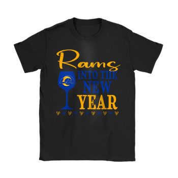 Los Angeles Rams Happy New Year NFL Gift For Fan Cheers To A New Year Unisex T-Shirt Cotton Tee TAT22737