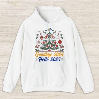 Los Angeles Rams Happy New Year NFL Gift For Fan Goodbye 2024 Hello 2025 Unisex Hoodie TAH22735