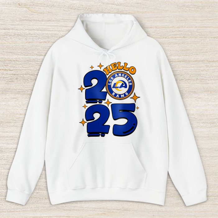 Los Angeles Rams Happy New Year NFL Gift For Fan Hello 2025 Unisex Hoodie TAH22738