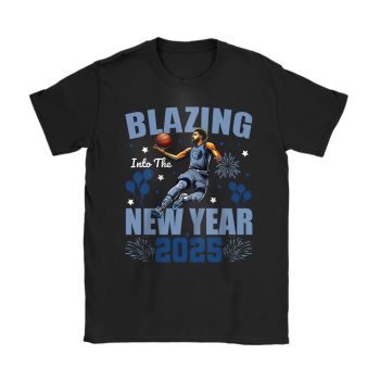 Memphis Grizzlies Blazing Into The New Year NBA Gift For Fan Hello 2025 Unisex T-Shirt Cotton Tee TAT22775