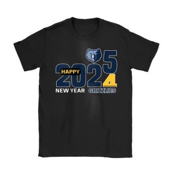 Memphis Grizzlies Happy New Year NBA Gift For Fan Hello 2025 Unisex T-Shirt Cotton Tee TAT22771