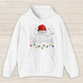 Merry Christmas Lights Red Santa Hat Xmas Chanel Unisex Hoodie TAH22114