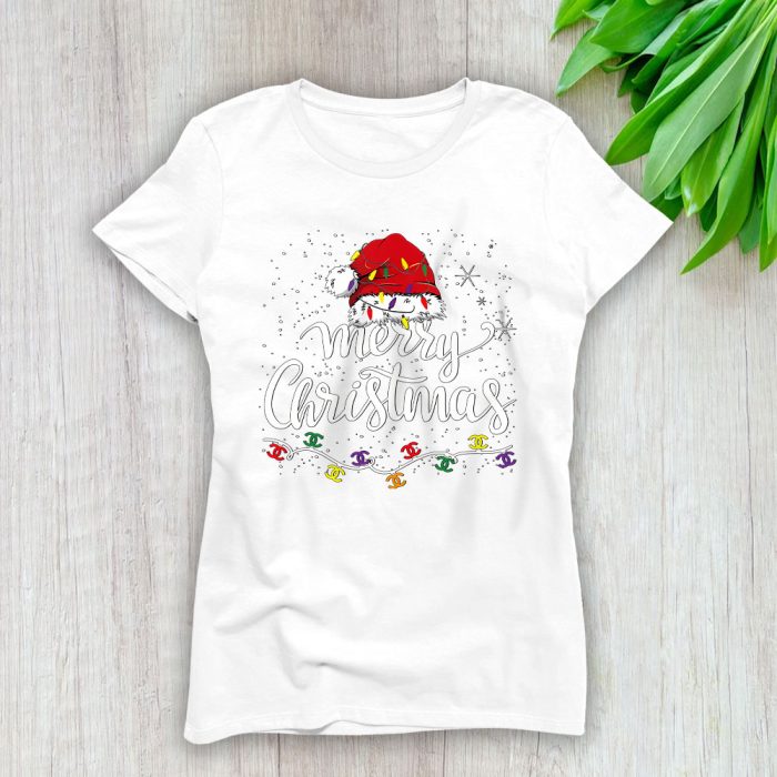 Merry Christmas Lights Red Santa Hat Xmas Chanel Unisex Sweatshirt TAS22114