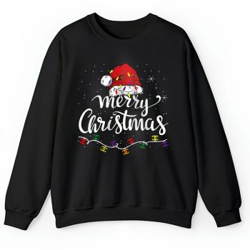 Merry Christmas Lights Red Santa Hat Xmas Chanel Unisex Sweatshirt TAS22114