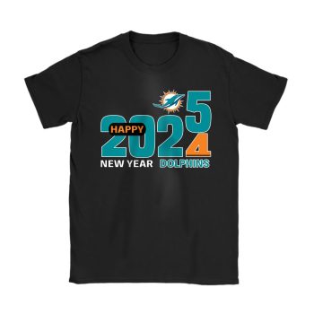 Miami Dolphins Blazing New Year NFL Gift For Fan Hello 2025 Unisex T-Shirt Cotton Tee TAT22777