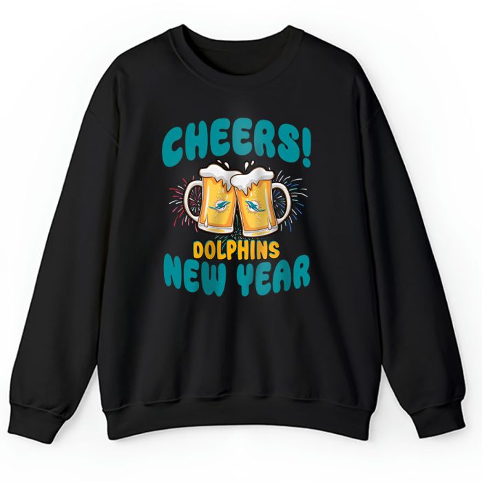 Miami Dolphins Happy New Year NFL Gift For Fan Cheers 2025 Unisex Sweatshirt TAS22776
