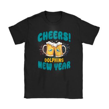 Miami Dolphins Happy New Year NFL Gift For Fan Cheers 2025 Unisex T-Shirt Cotton Tee TAT22776