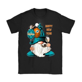 Miami Dolphins Happy New Year NFL Gift For Fan Cute Gnomes Unisex T-Shirt Cotton Tee TAT22788