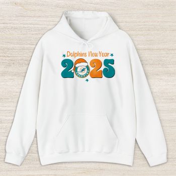 Miami Dolphins Happy New Year NFL Gift For Fan Hello 2025 Unisex Hoodie TAH22782