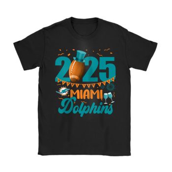Miami Dolphins Happy New Year NFL Gift For Fan Unisex T-Shirt Cotton Tee TAT22787