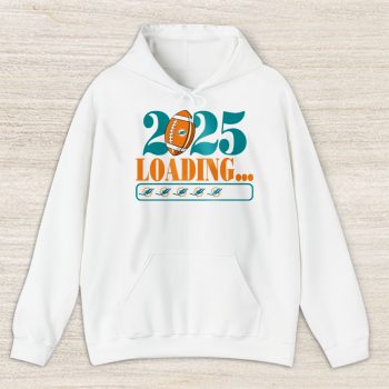 Miami Dolphins Happy New Year NFL Loading 2025 Gift For Fan Unisex Hoodie TAH22785