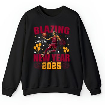 Miami Heat Blazing Into The New Year NBA Gift For Fan Hello 2025 Unisex Sweatshirt TAS22794