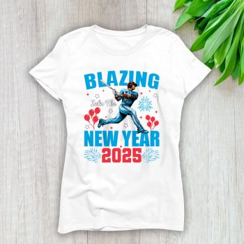 Miami Marlins Blazing Into The New Year MLB Gift For Fan Hello 2025 Unisex Sweatshirt TAS22800