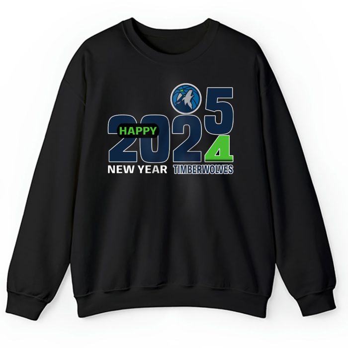 Minnesota Timberwolves Happy New Year NBA Gift For Fan Hello 2025 Unisex Sweatshirt TAS22826