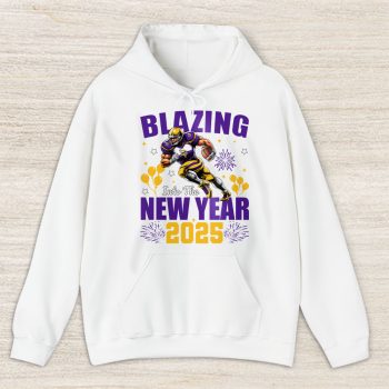 Minnesota Vikings Blazing New Year NFL Gift For Fan Hello 2025 Unisex Hoodie TAH22825