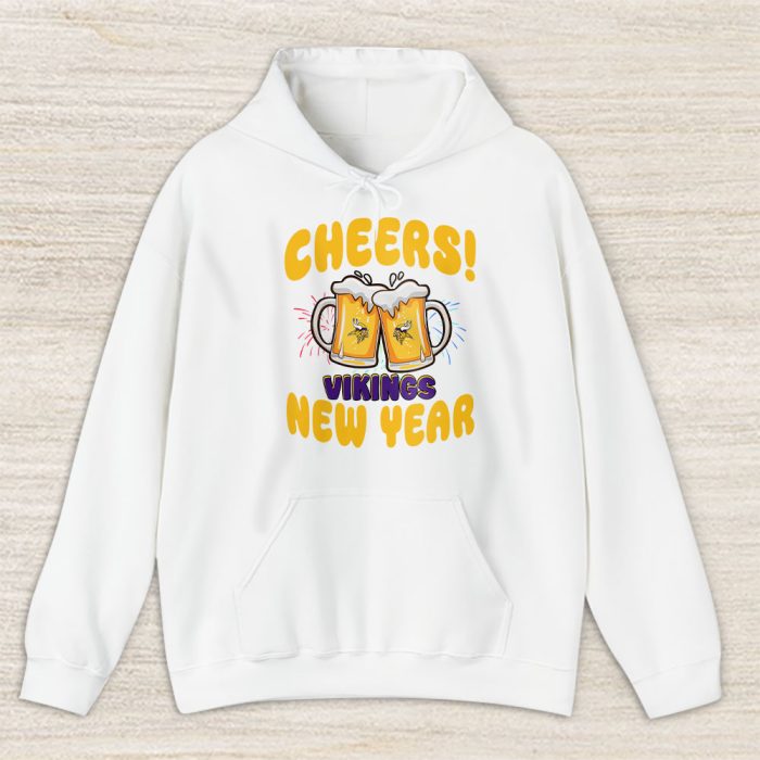 Minnesota Vikings Happy New Year NFL Gift For Fan Cheers 2025 Unisex Hoodie TAH22812