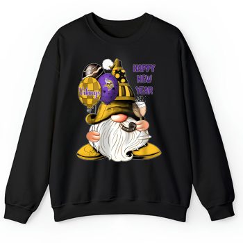 Minnesota Vikings Happy New Year NFL Gift For Fan Cute Gnomes Unisex Sweatshirt TAS22824