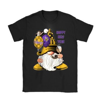 Minnesota Vikings Happy New Year NFL Gift For Fan Cute Gnomes Unisex T-Shirt Cotton Tee TAT22824