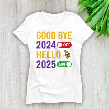 Minnesota Vikings Happy New Year NFL Gift For Fan Goodbye 2024 Hello 2025 Unisex Sweatshirt TAS22815