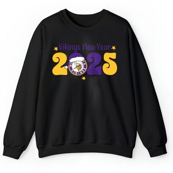 Minnesota Vikings Happy New Year NFL Gift For Fan Hello 2025 Unisex Sweatshirt TAS22818