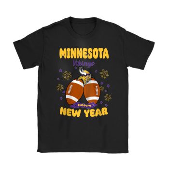 Minnesota Vikings Happy New Year NFL Gift For Fan Unisex T-Shirt Cotton Tee TAT22819