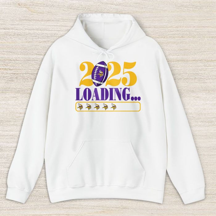 Minnesota Vikings Happy New Year NFL Loading 2025 Gift For Fan Unisex Hoodie TAH22821