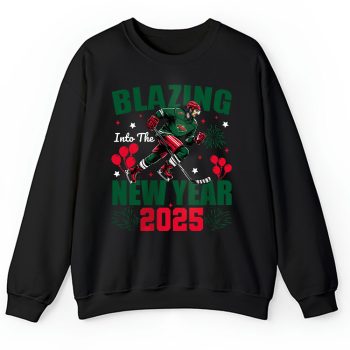 Minnesota Wild Blazing Into The New Year NHL Gift For Fan Hello 2025 Unisex Sweatshirt TAS22841