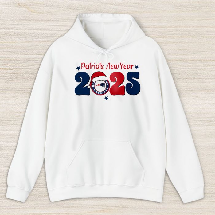 New England Patriots Happy New Year NFL Gift For Fan Hello 2025 Unisex Hoodie TAH22848