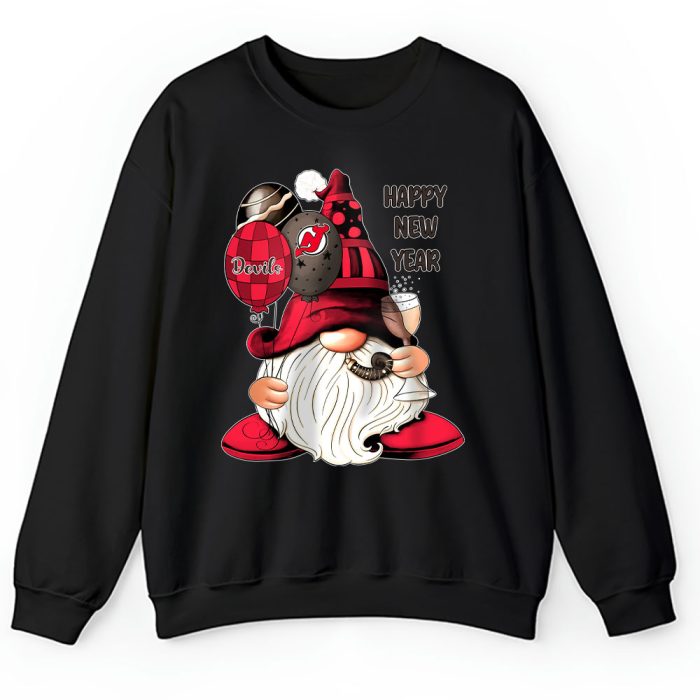 New Jersey Devils Happy New Year NHL Gift For Fan Cute Gnomes Unisex Sweatshirt TAS22859