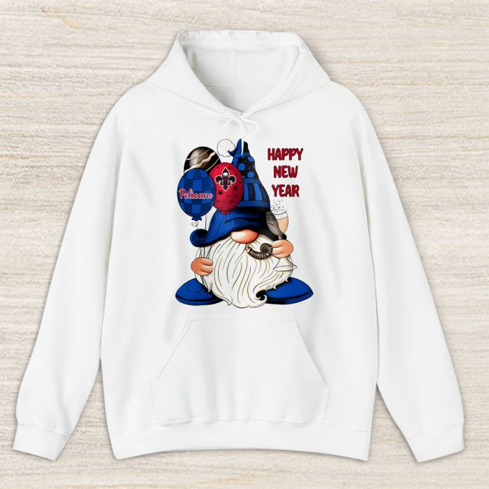 New Orleans Pelicans Happy New Year NBA Gift For Fan Cute Gnomes Unisex Hoodie TAH22878
