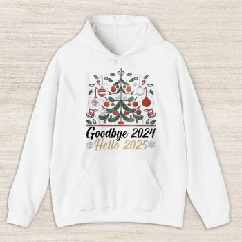 New Orleans Saints Happy New Year NFL Gift For Fan Goodbye 2024 Hello 2025 Unisex Hoodie TAH22863