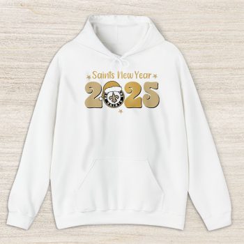 New Orleans Saints Happy New Year NFL Gift For Fan Hello 2025 Unisex Hoodie TAH22867