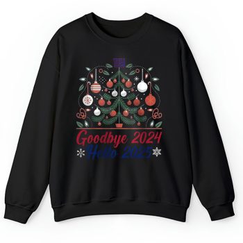 New York Giants Happy New Year NFL Gift For Fan Goodbye 2024 Hello 2025 Unisex Sweatshirt TAS22887