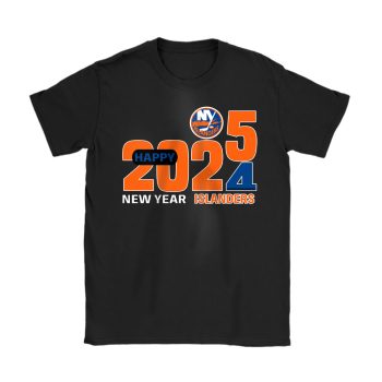 New York Islanders Happy New Year NHL Gift For Fan Hello 2025 Unisex T-Shirt Cotton Tee TAT22899