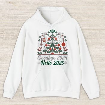 New York Jets Happy New Year NFL Gift For Fan Goodbye 2024 Hello 2025 Unisex Hoodie TAH22906