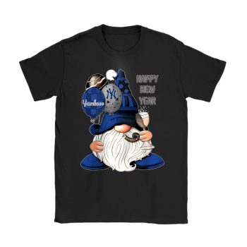 New York Yankees Happy New Year MLB Gift For Fan Cute Gnomes Unisex T-Shirt Cotton Tee TAT22938