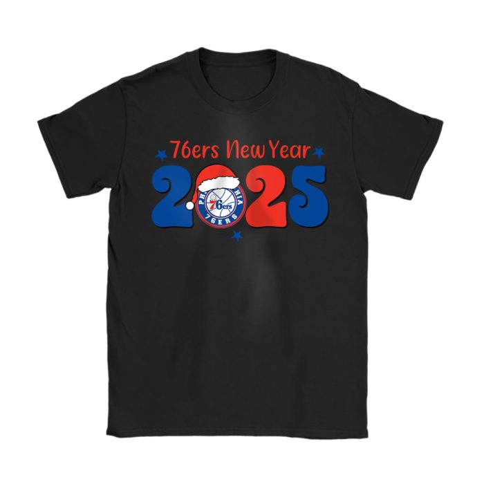 Philadelphia 76ers Happy New Year NBA Gift For Fan Unisex T-Shirt Cotton Tee TAT22982