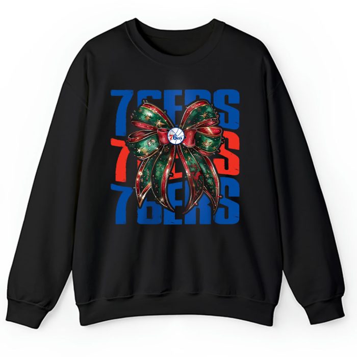 Philadelphia 76ers Merry Christmas NBA Gift For Fan Christmas Funny Unisex Sweatshirt TAS23258
