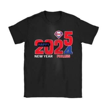Philadelphia Phillies Happy New Year MLB Gift For Fan Hello 2025 Unisex T-Shirt Cotton Tee TAT22985