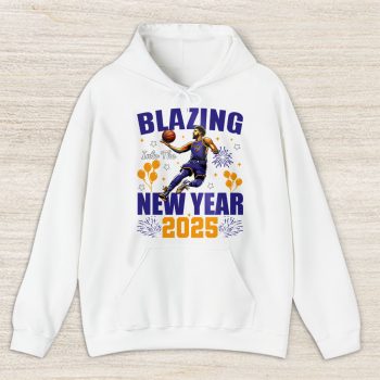 Phoenix Suns Blazing Into The New Year NBA Gift For Fan Hello 2025 Unisex Hoodie TAH22995