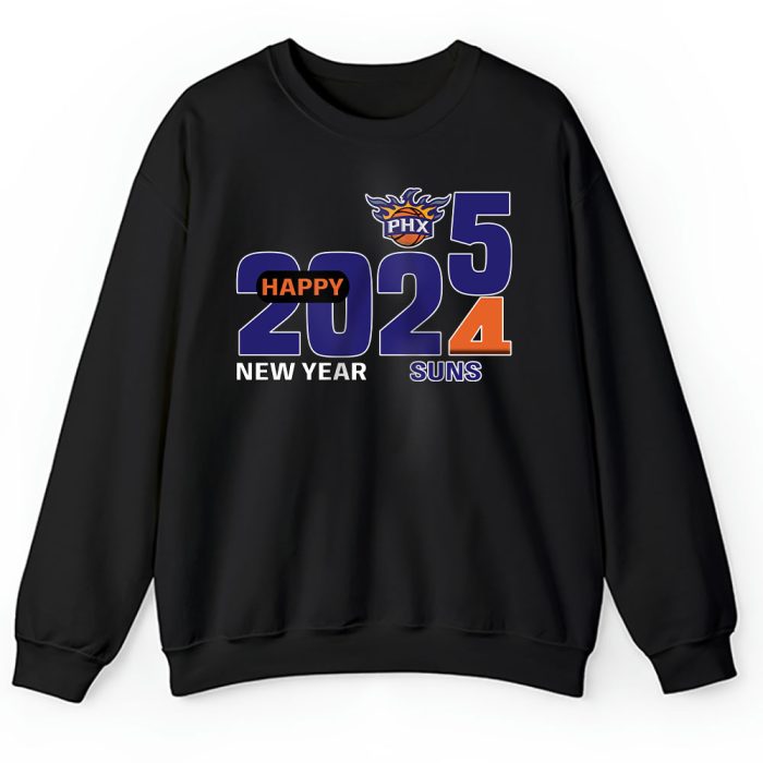 Phoenix Suns Happy New Year NBA Gift For Fan Hello 2025 Unisex Sweatshirt TAS22991